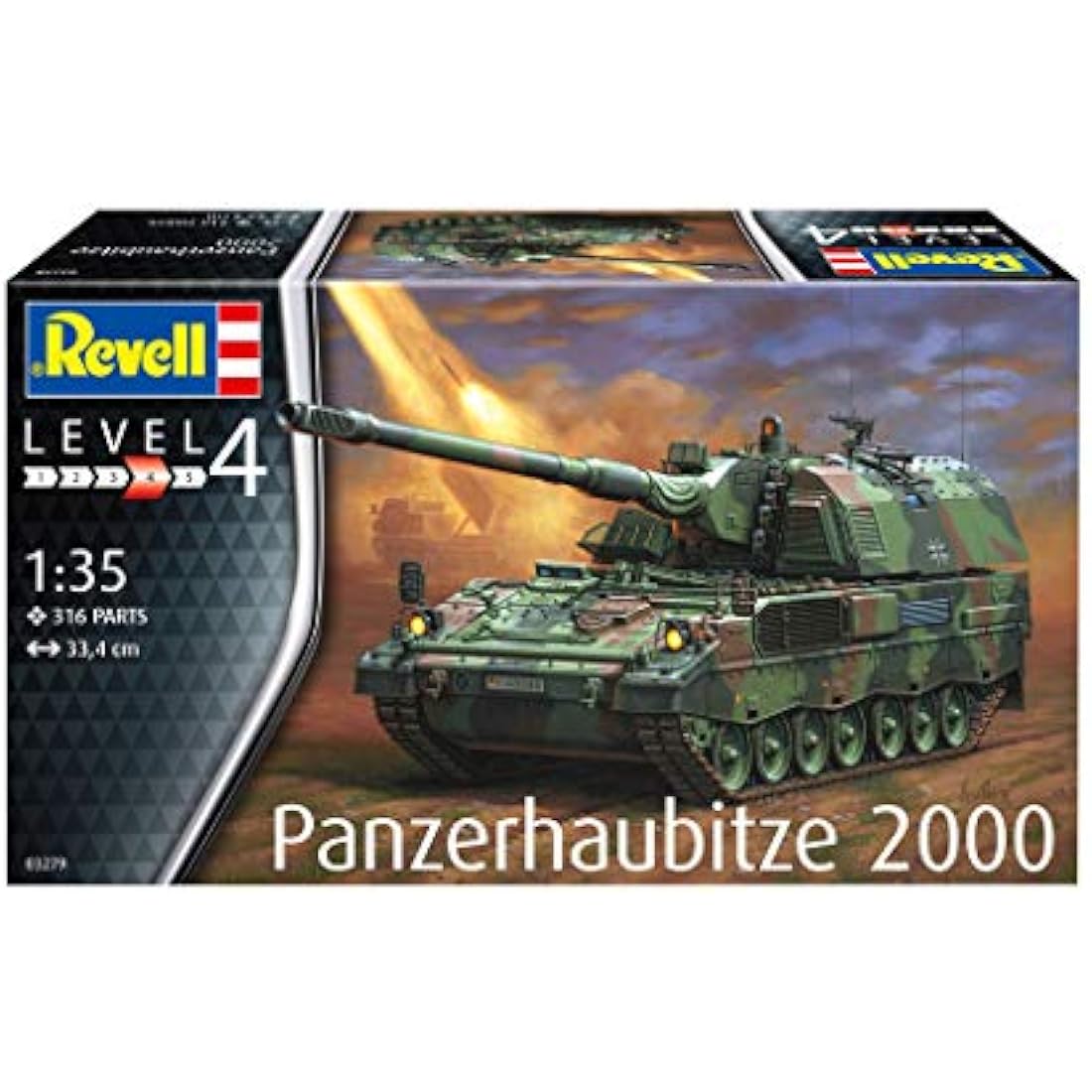 Revell 03279 Panzerhaubitze 2000 1:35 Scale Unbuilt/Unpainted Plastic Model Kit
