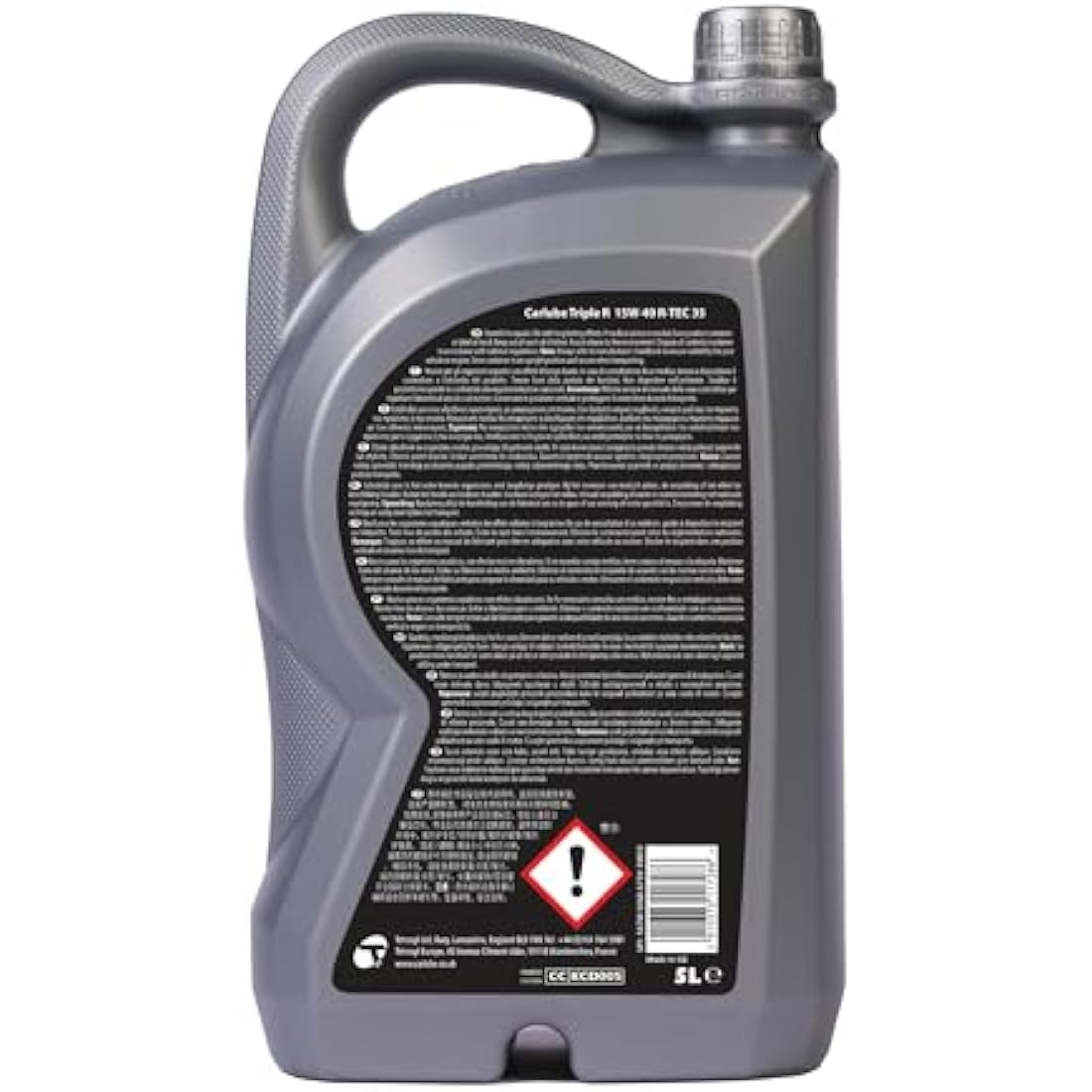 Carlube Triple R 15W-40 ACEA A3/B4, API SN Mineral Engine Oil R-TEC 35 5L