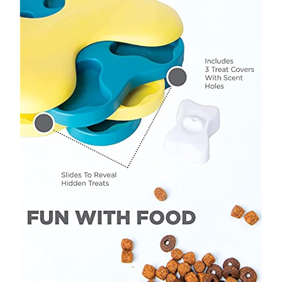 Outward Hound Nina Ottosson Interactive Dog Toys - Medium Level 2 - Dog Puzzle Toys & Treat Dispenser for Boredom Relief, Mental Stimulation & Dog Enrichment - Reduces Anxiety, Engages Smart Dogs