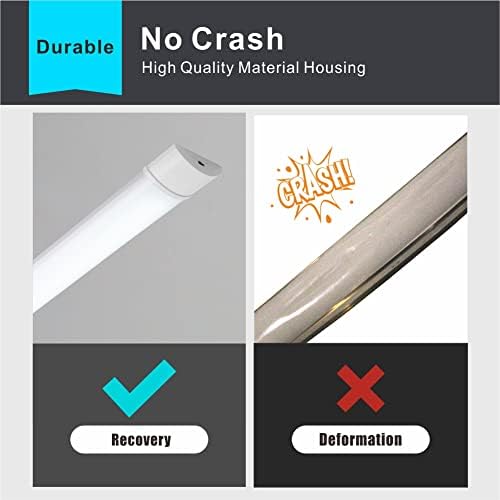 Sundertech 3FT 90cm [Set of 2= 6FT 1.8m] LED Batten Light 25w 2760LM (3000K/4000K/6500K 3cct in 1) Selectable Wall Ceiling Mount (3FT 90cm* 2 Packs)