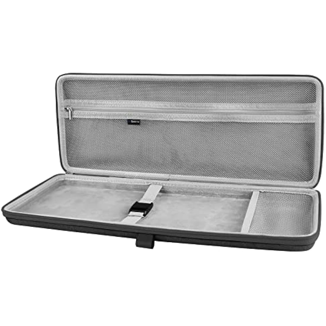 Geekria 75% Keyboard Case, Hard Shell Travel Bag for Compact 84 Key Computer Mechanical Gaming Keyboard, Compatible with Logitech POP Keys/POP ICON Combo/MX Mechanical Mini (Dark Gray)