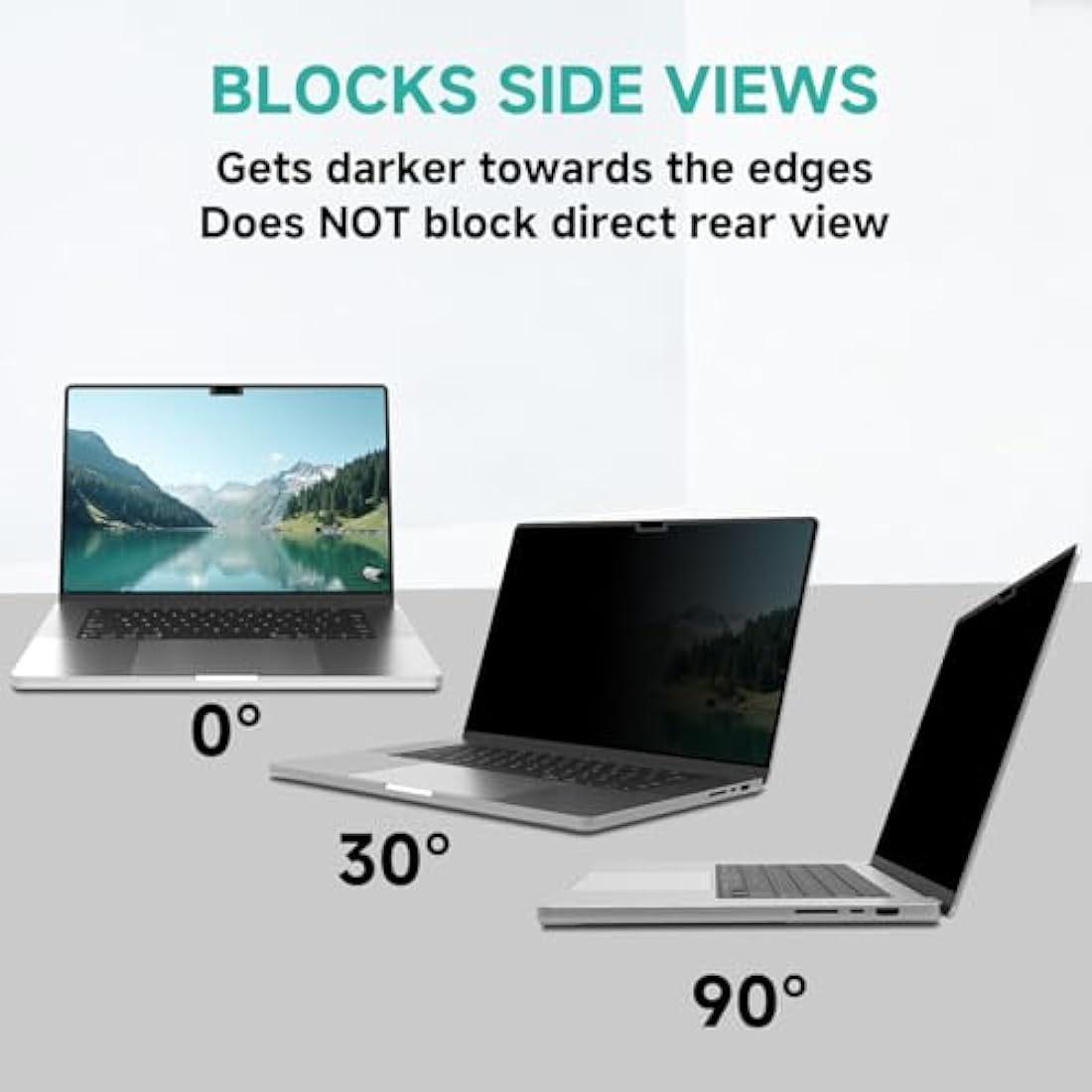 ZOEGAA Magnetic Macbook Pro 14 Inch Privacy Screen(2021-2024,M4,M3,M2,M1),Removable Anti-Blue Light Privacy Screen for MacBook Pro 14 with Webcam Cover