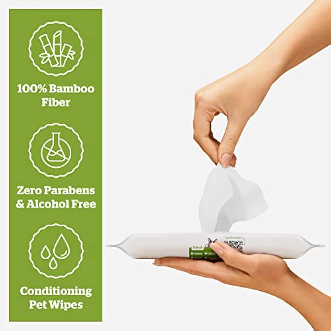 Pogi’s Dog Wipes Travel Pack – Plant-Based, Hypoallergenic Wipes for Dogs and Puppies – Fragrance Free, 120-Count