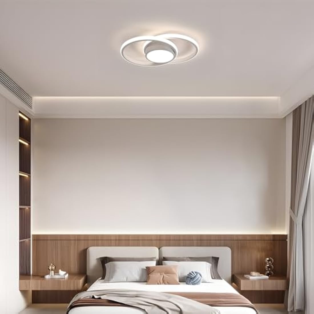 Comely LED Ceiling Lights, 39W Lighting Fixture, Dia 40cm Round Modern Design Ceiling Lighting for Hallway Balcony Bedroom Corridor, Natural Light 4500K