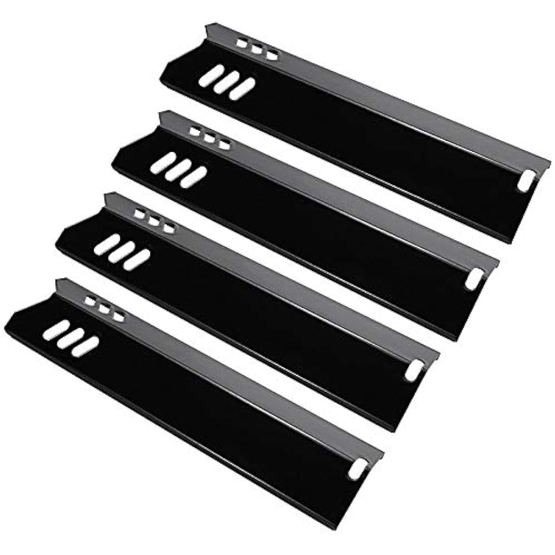GFTIME 38CM Grill Heat Plate for Dyna-Glo DGF510SSP, DGF510SSP-D, Uniflame 4/5 Burner, Porcelain Steel Flame Diffuser spare parts for Backyard BY12-084-029-98, Broilmaster G13DE, 4 Pack
