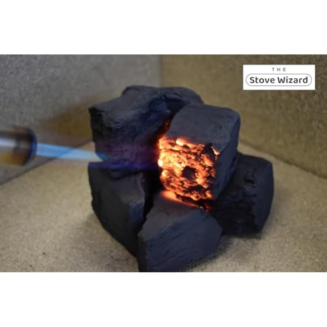 The Stove Wizard 18 Medium Gas Fire Ceramic Coals Replacement Suitable for Gas, LPG, Electric and Bio Ethanol fires