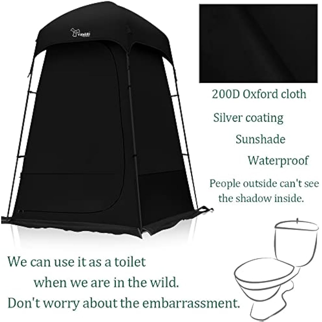 Outdoor Shower Tent Changing Room Privacy Portable Camping Shelters