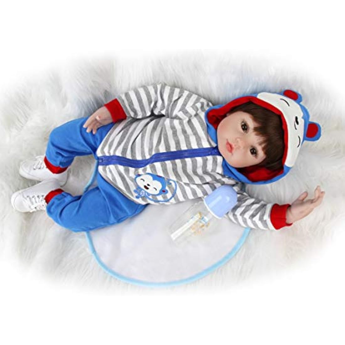 ZIYIUI Reborn Baby Dolls 20" Real Soft Vinyl Silicone Realistic Dolls Toddler Lifelike Reborn Baby Boy Toys For Age3+ (20 inch Reborn Dolls Boy)