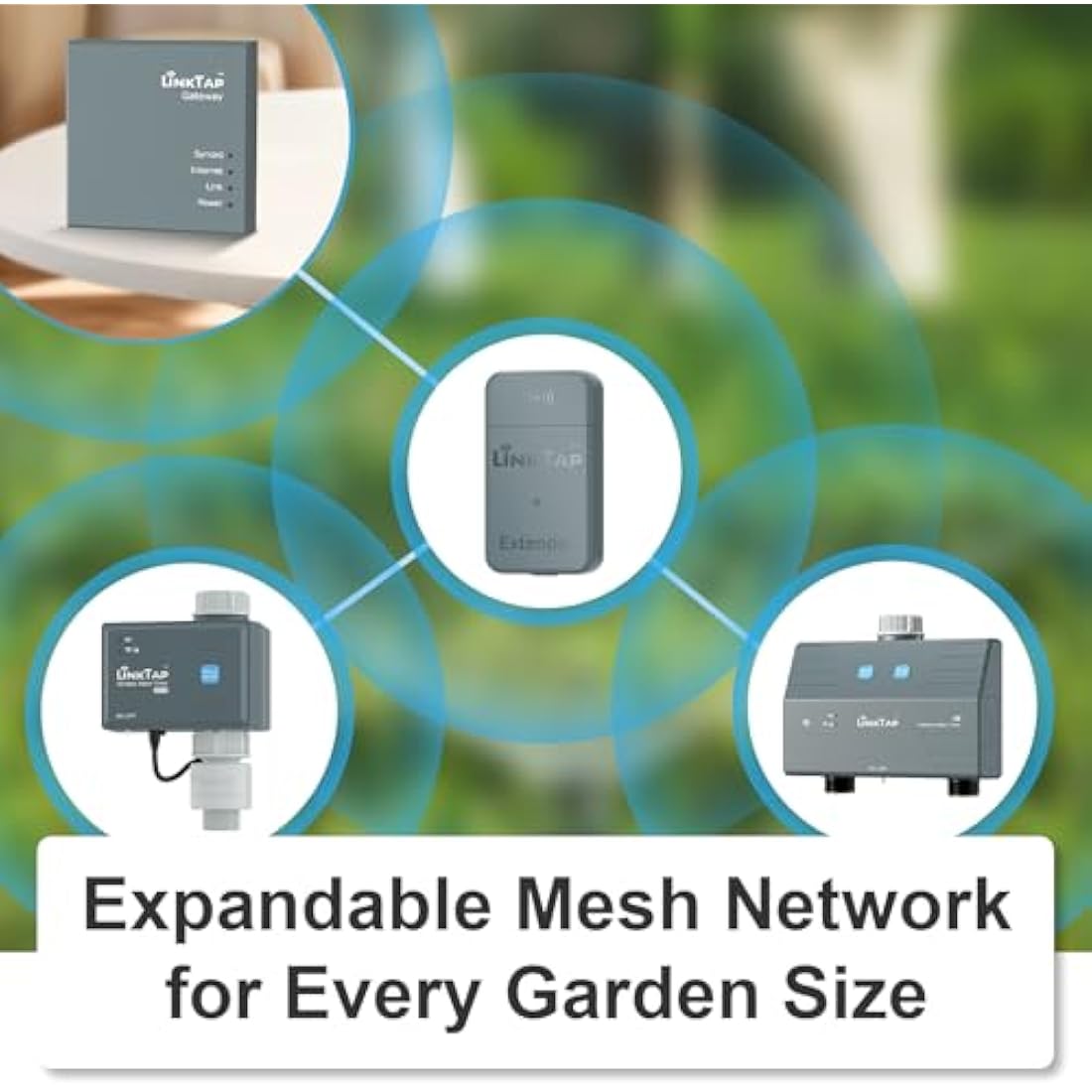 LinkTap G2S Smart Water Timer | Requires Gateway | Irrigation by Weather/Volume/Duration, Intelligent Fault Detection & Alerts, Wider Range Than WiFi, 2-Year Battery Life, 2-Yr Warranty