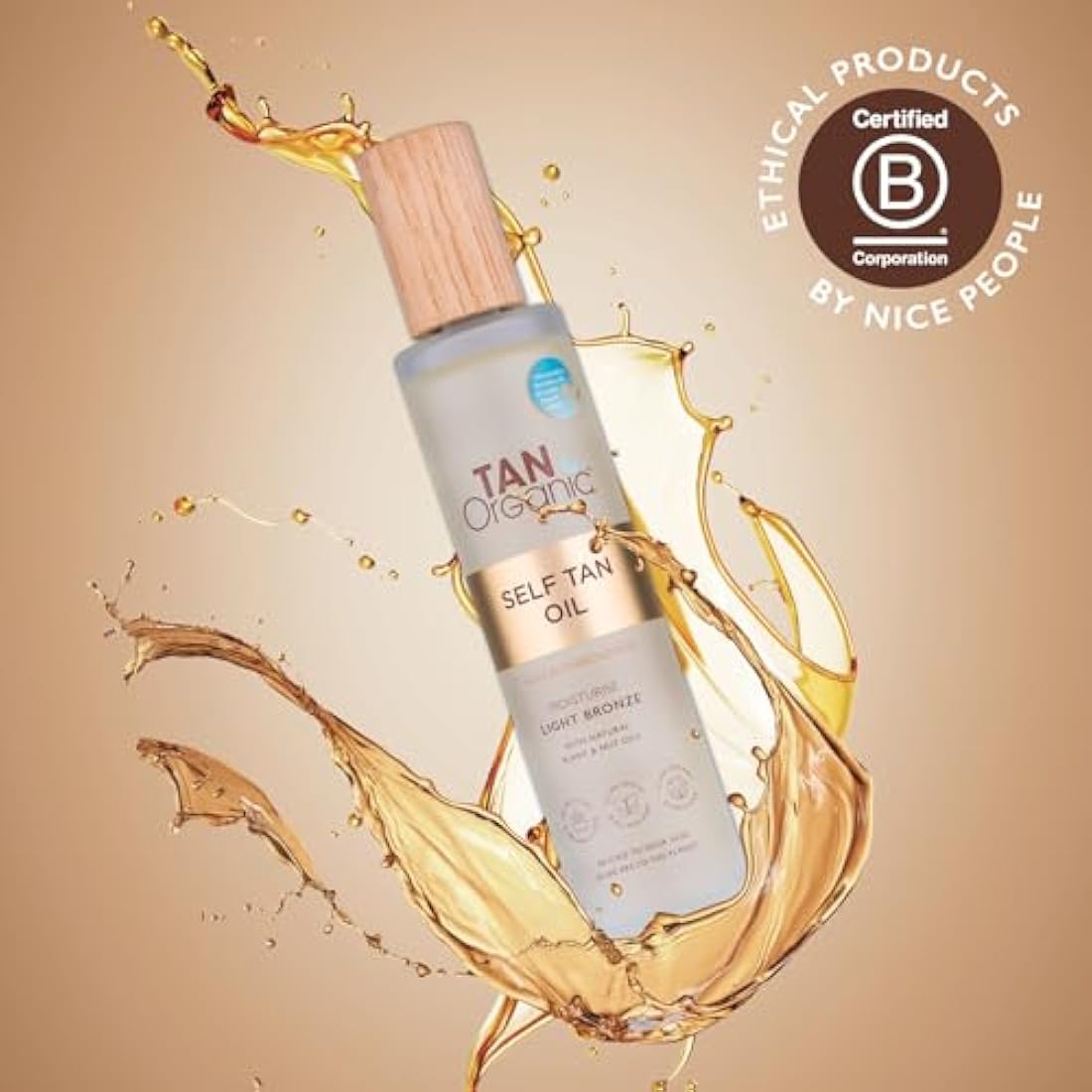 TanOrganic Self Tanning Oil Fake Tan Certified Organic Natural Vegan 100ml