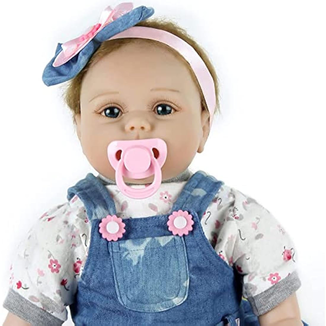 ZIYIUI Realistic Baby Doll With Accessories 22-Inch Handmade Reborn Baby Dolls 55cm Reborn Dolls Girl Boys & Girls Toy Gift Lifelike Baby Doll Soft Silicone Vinyl Cotton Material, Ages 3+