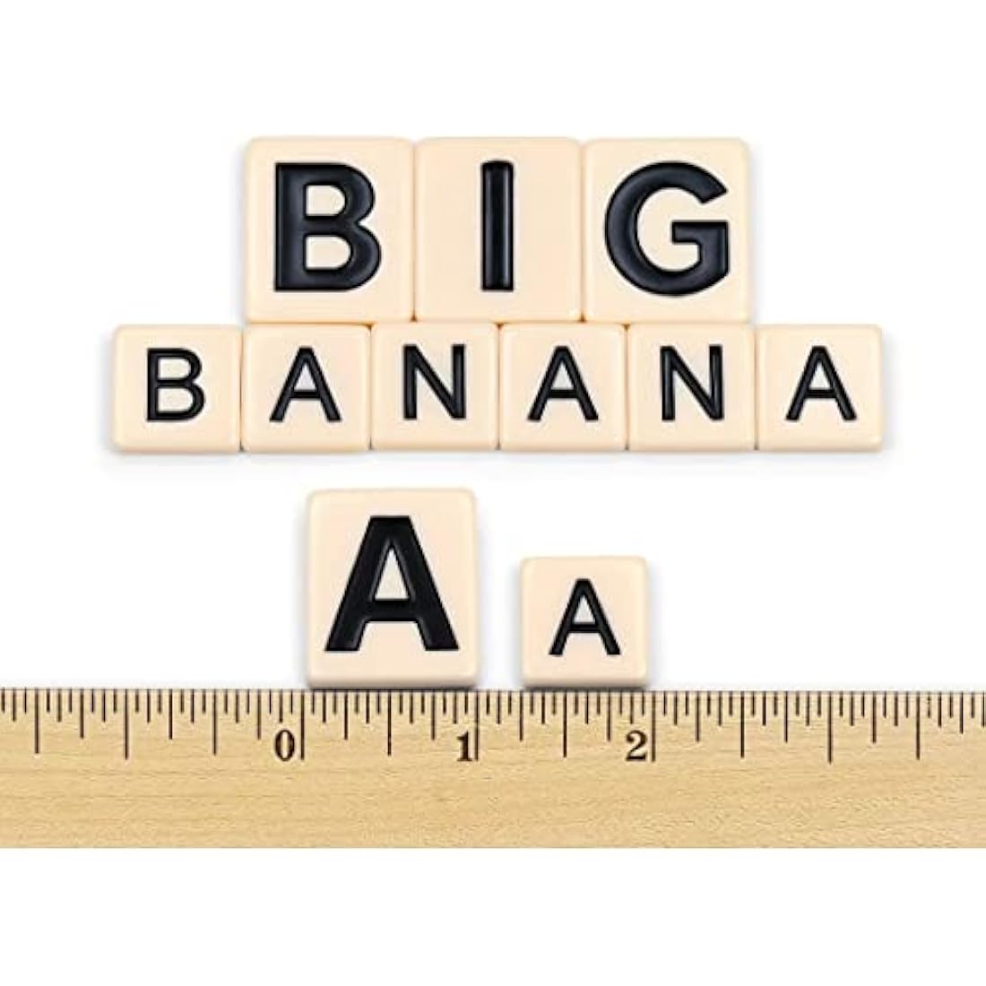 BANANAGRAMS | Bananagrams Big Letter | Word Game | Ages 7+ | 1-8 Players | 10+ Minutes Playing Time