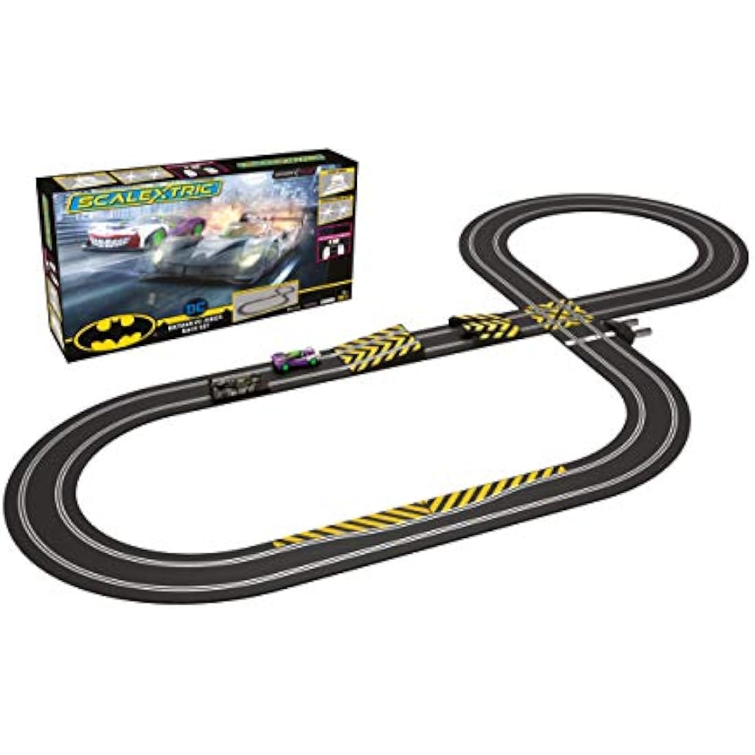 Scalextric Spark Plug - Batman vs Joker Slot Car Racing Set