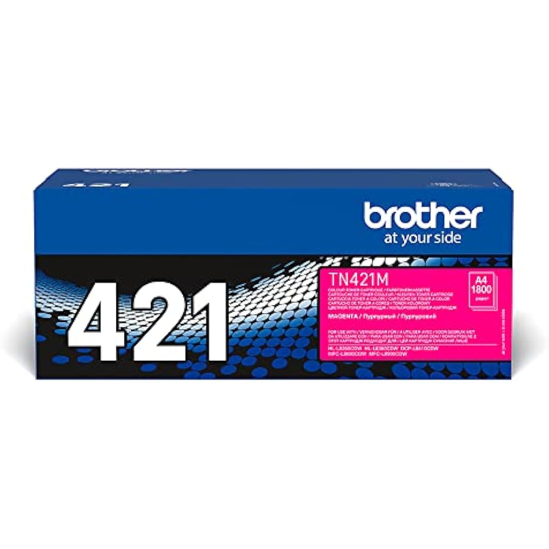 Brother TN-421M Toner Cartridge, Magenta, Single Pack, Standard Yield, Includes 1 x Toner Cartridge, Brother Genuine Supplies