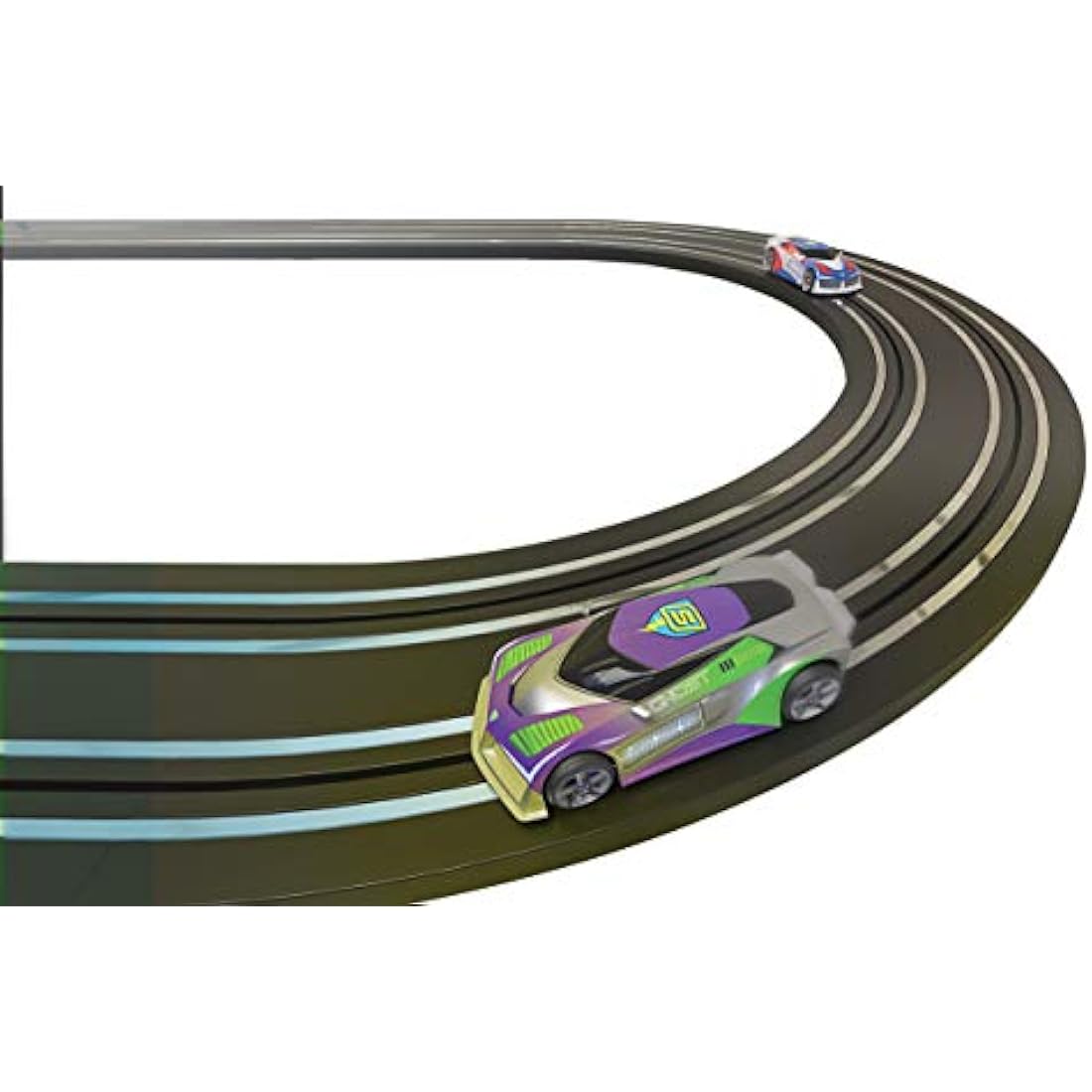 Micro Scalextric Track Extension Pack - Straights and Curves - Extend Your Layout by 148cm, Includes 6x 150mm Straights & 4x 45 Degree Curves, Micro Scalextric Accessories