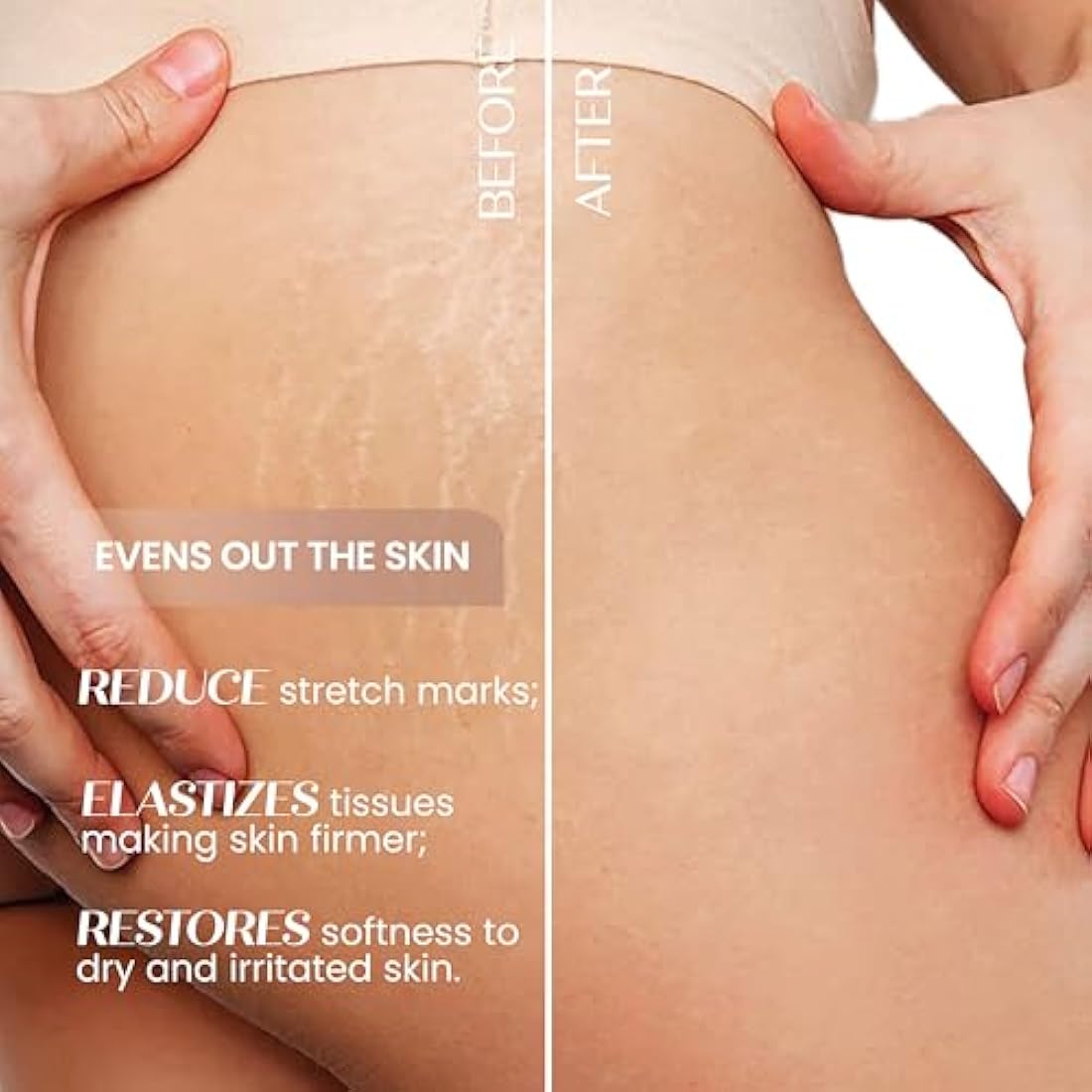 Senso Naturale Argan Solid Body Oil - Moisturising Body Cream Elastic for Firm Skin - Prevents Tone Loss and Stretch Marks - Vitamin E - Vegan - Equivalent to 500 ml Liquid