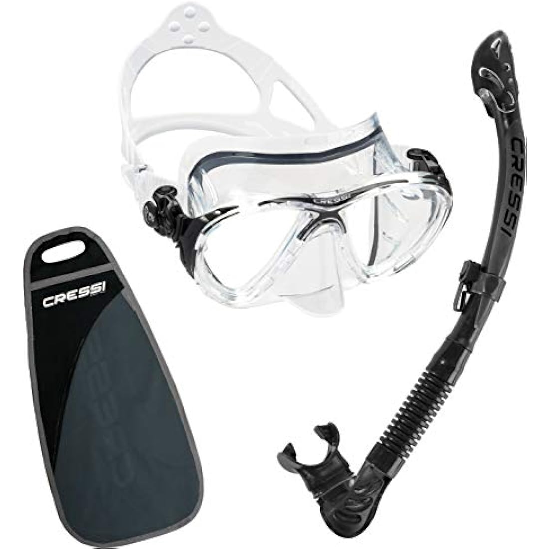 Cressi BIG EYES EVO & ALPHA DRY, Premium Quality Professional Snorkeling Adult Set - Made in Italy quality since 1946
