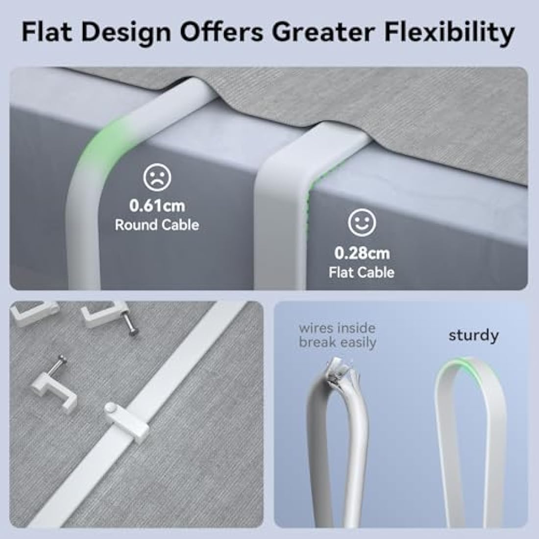 BUSOHE Cat 8 Ethernet Cable 40m, High Speed Flat Gigabit RJ45 Lan Network Cable, 40Gbps 2000Mhz Internet Patch Cord Compatible with Router, Modem, PC, Laptop, Printer
