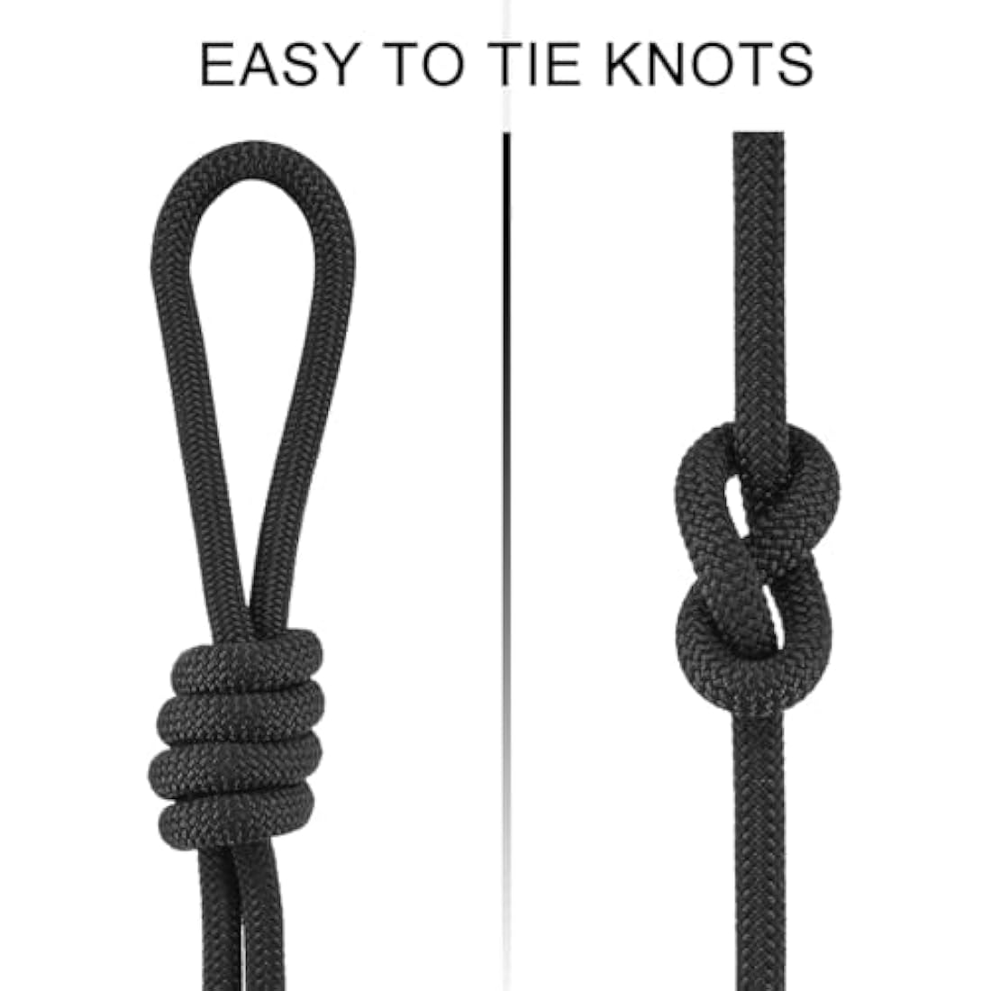 NewDoar Outdoor Rope 14KN/18KN 8mm/10mm High Strength Accessory Cord Rope Double Braid Multifunctional Cord for Camping, Hiking, Fishing, Hauling Loads, Hammocks,Tents