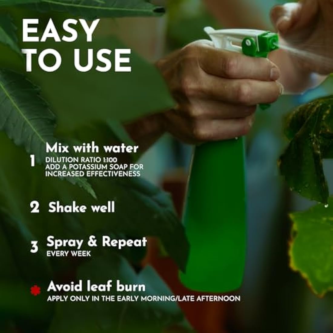 Garten Glück Neem Oil Liquid for Plants - 250ml - Organic Neem Oil for Indoor Plants & Garden Care - Natural Bug Control & Plant Shine - Spray on Healthy Leaves & Soil Maintenance - Made in Germany