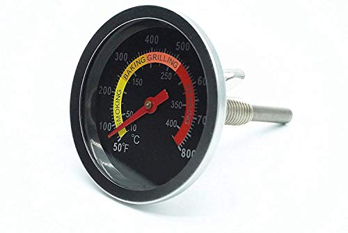 LOKHING 01T08 DIA 6 Centimeters Stainless Steel Smoker Grill BBQ Temperature Gauge Oven BBQ Thermometer Gauge