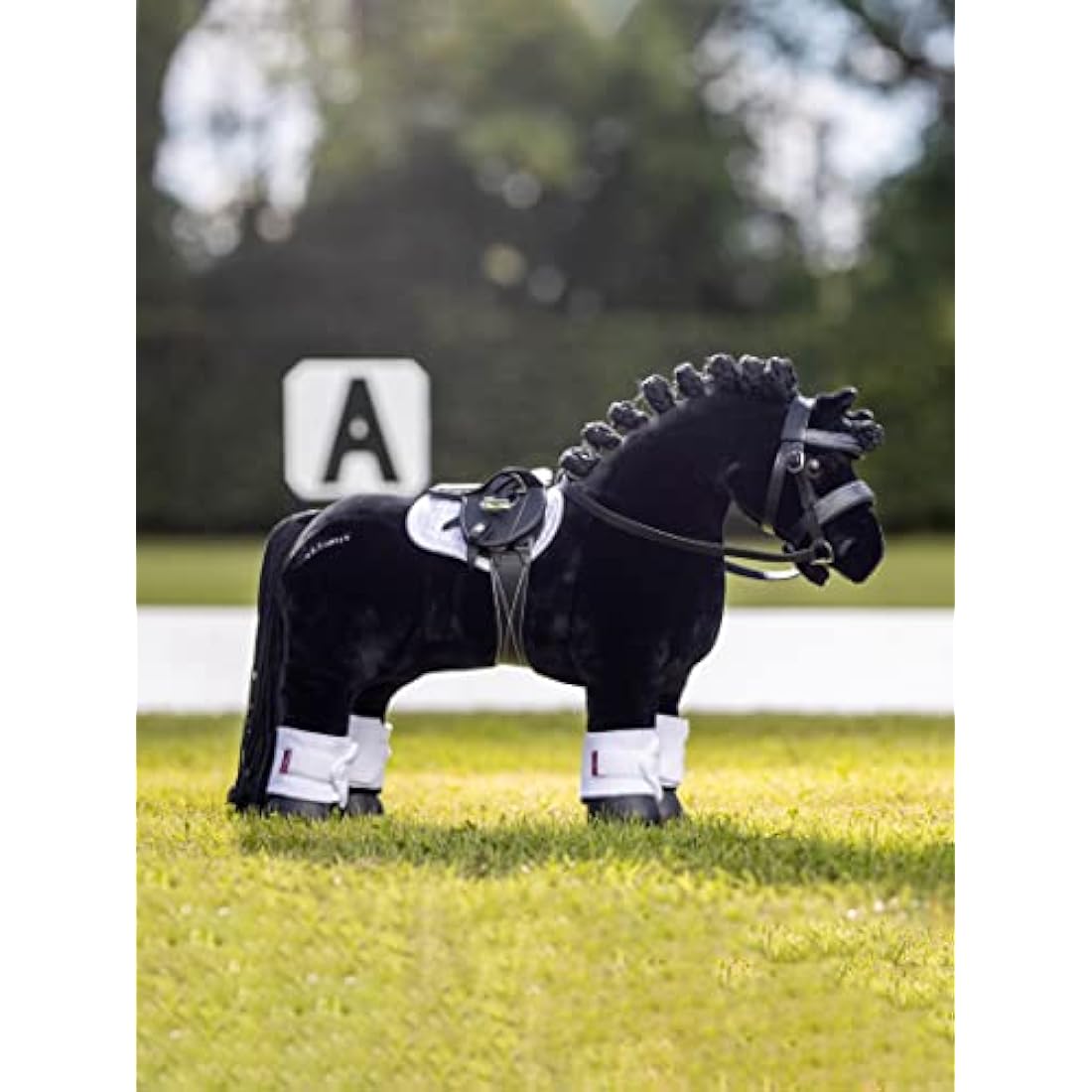 LeMieux Toy Pony Bridle Black - Real Design with Metal Bit & Reins Leather - Delicate Stitching Detail - Educational Toy - Wipe Clean - Handmade - Suitable for Ages 8+