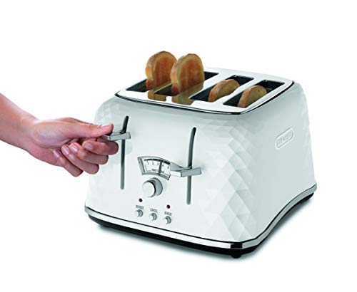 De'Longhi Brillante CTJ4003W 4-Slice Toaster - White