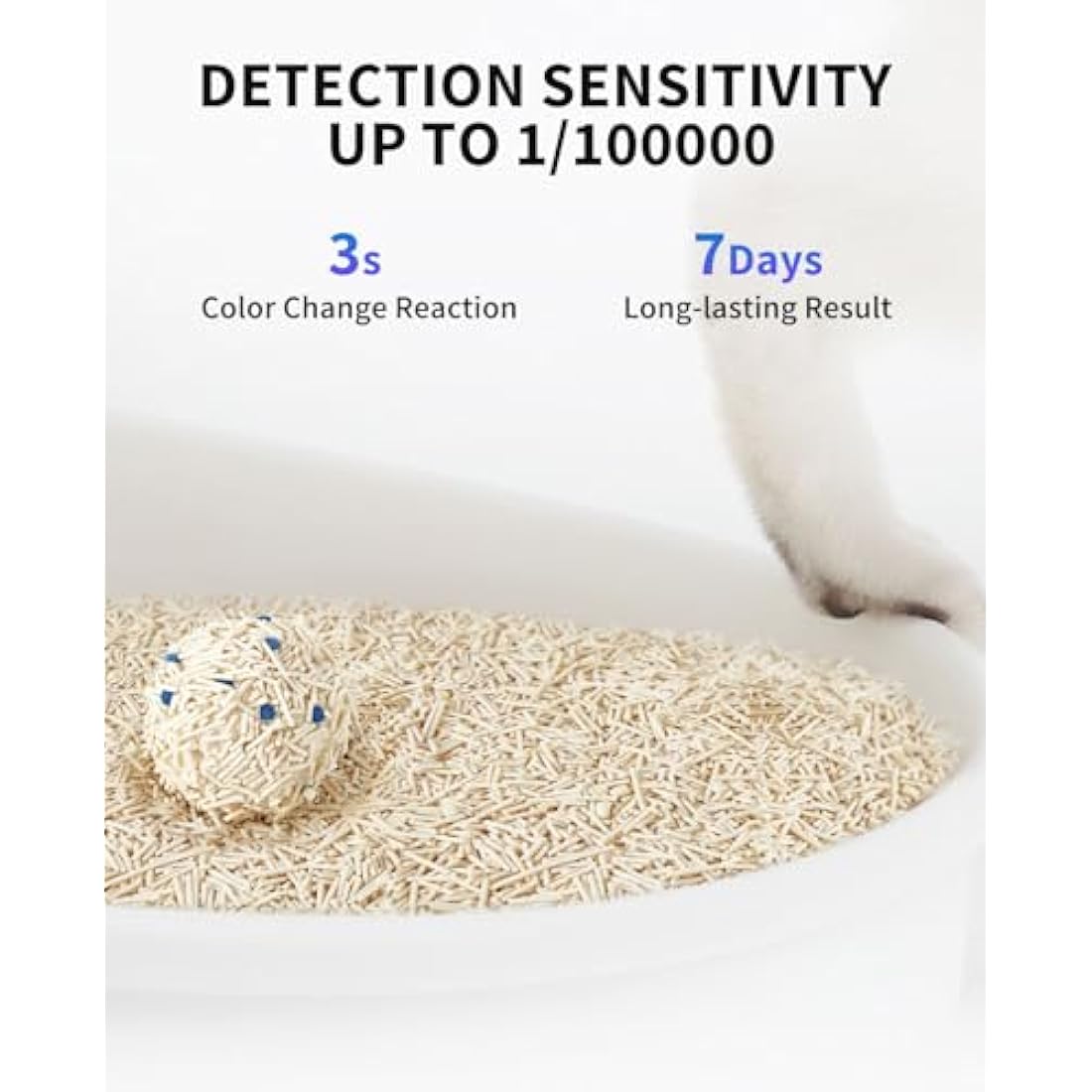 PETKIT Tofu Cat Litter, Fast Clumping, Tofu & Bentonite Mixed Cat Litter with Occultblood Test Particles, Ultra Absorbent, Odor Control and Flushable, Dust-free & Low Tracking, 4 Packs/9.6kg