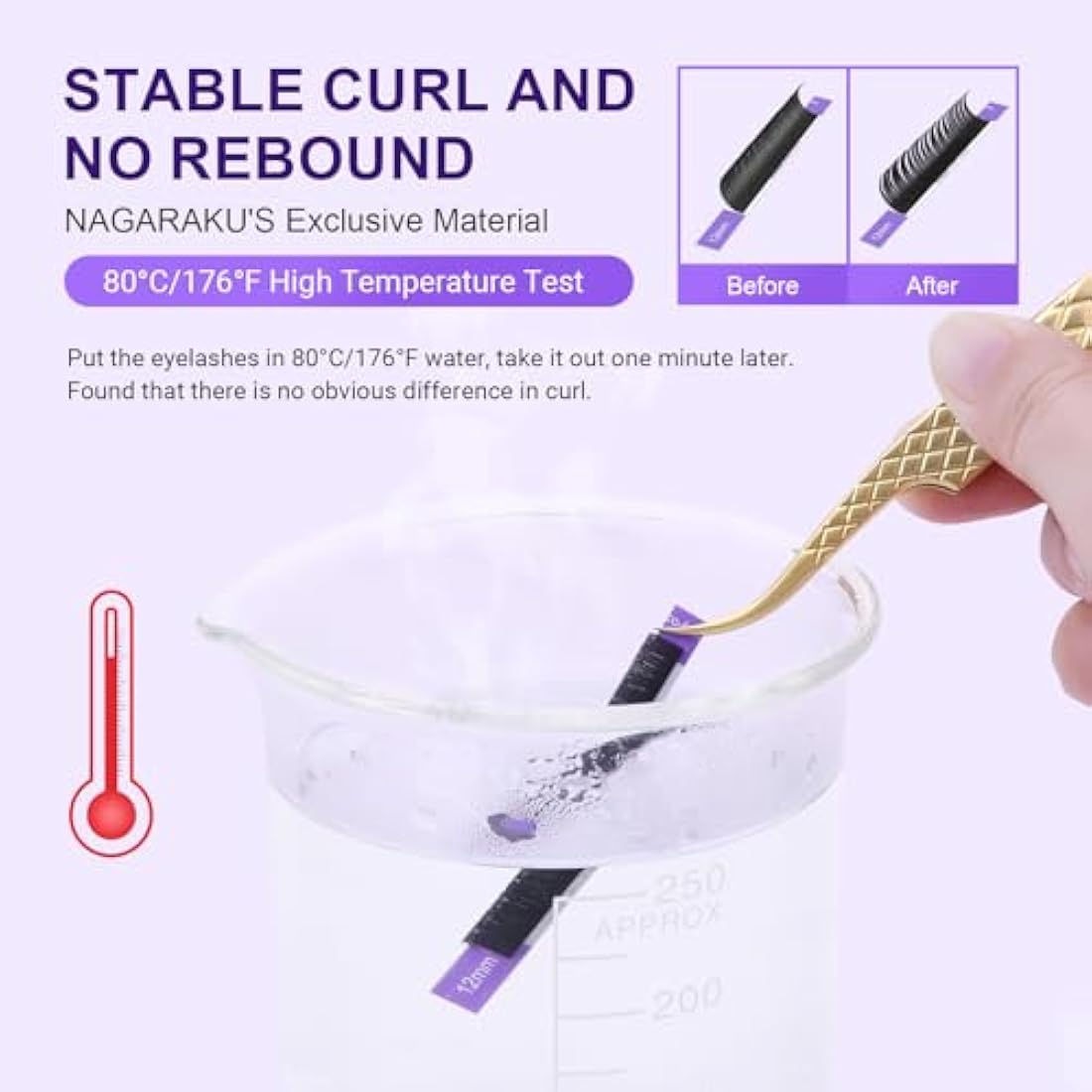 NAGARAKU 5 Trays Eyelash Extensions Supplies Classic 1:1 Lashes Individual Volume Lash Extensions Soft Single Natural Eyelashes Matte Black 16 Rows (0.03mm C Curl 11/12/13/14/15mm in 1 Pack)