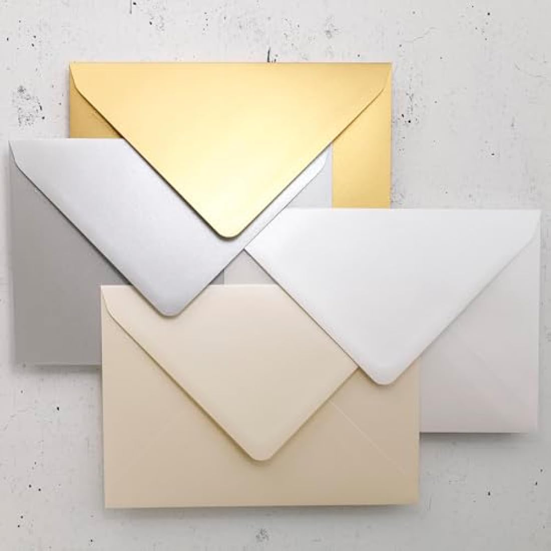 Clairefontaine - Ref 51042C - Pollen Iridescent Envelopes (Pack of 20) - C5 in Size, 120gsm Paper, Suitable for Use with Inkjet or Laser Printers - Cream