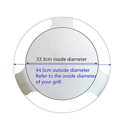 Onlyfire Heat Deflector Compatible for Large Big Green Egg and Premier Kamado Kooker, 44.5CM (17 1/2"), Ceramic Kamado Grill Smoker Replacement