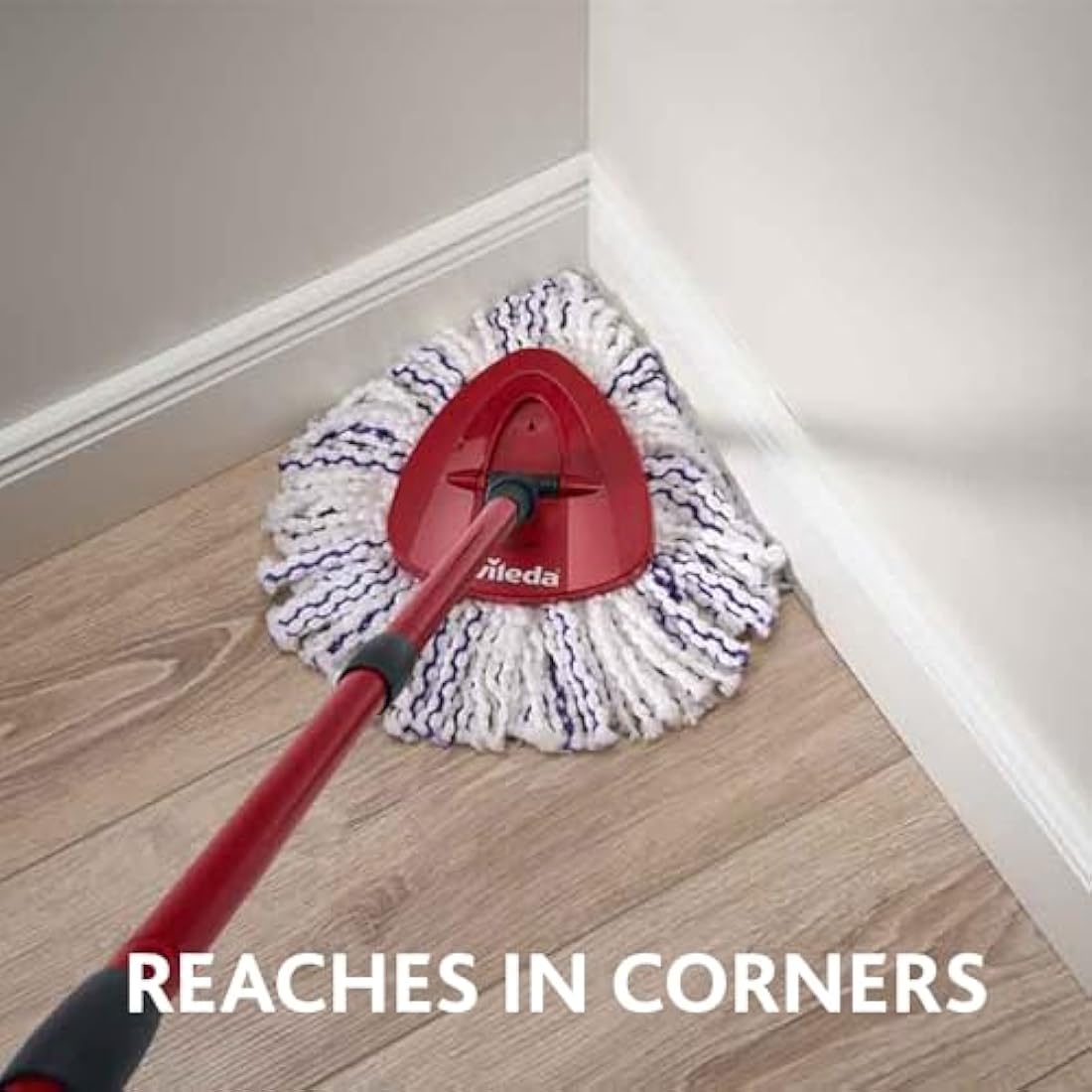 Vileda Turbo 3 in 1 with Microfibre Pad, Spin Mop For Cleaning Floors, Set Of 1x Mop And 1x Bucket