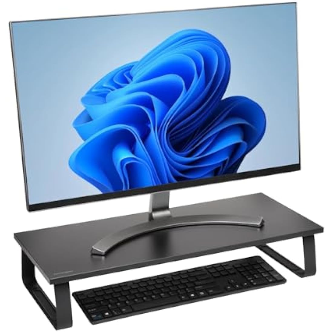 Kensington Extra Wide Monitor Stand for desks. Large computer stand/monitor stand/desk riser (K55726EU), Black