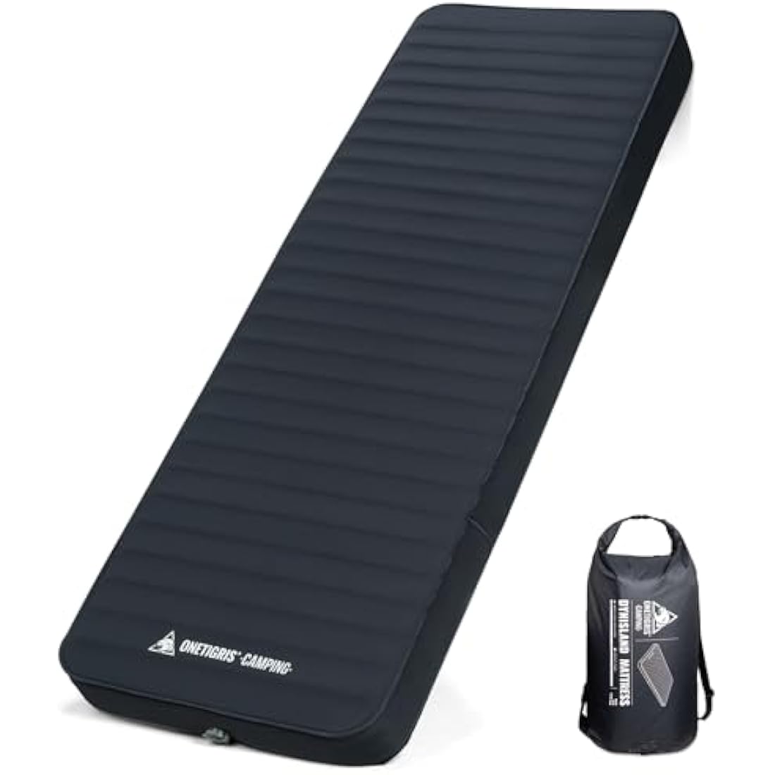 OneTigris Dreamstar Self-Inflating Sleeping Pad, Single Foam Air Mattress for Camping, Backpacking, Car Trips, Travels, Air Bed with Patch-up Kit