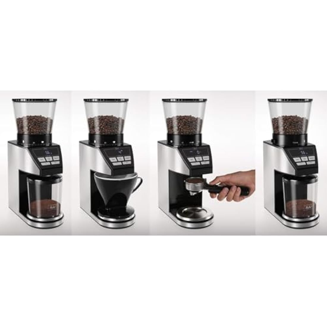 Melitta 1027-01 Grinder CALIBRA EU, 160 W, Black/Stainless Steel
