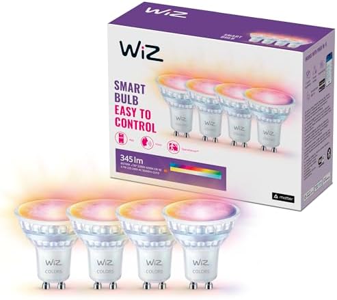 WiZ Smart LED Glass Bulb, Smart Connected WiFi Works with Alexa, Google Assistant & HomeKit, Dynamic Scenes on App, Bedroom, Kitchen, TV, Party, 4 Pack, Halloween Decorations