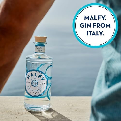 Malfy Original Italian classic Gin, 41 Percent ABV, 70cl, Dry Style, Juniper, Liquorice and Citrus notes, Inspired by the Amalfi Coast