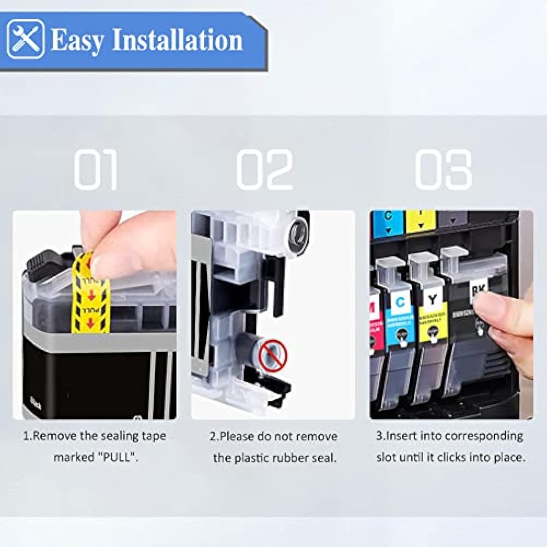 SHUOLEI LC427XL Ink Cartridges Compatible with Brother LC-427 XL LC427 Inkjet Cartridges Multi-Pack High Yield, for HL-J6010DW MFC-J5955DW MFC-J6955DW MFC-J6957DW MFC-J6959DW (4 Pack - BK C M Y)
