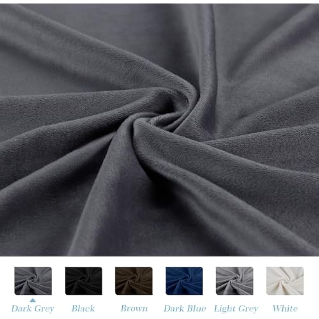 TAOCOCO Bed Headboard Covers, King Size Headboard Covers,Velvet All-inclusive Elastic Headboard Protection Cover for King/Double Bed,Grey Headboard Cover 150-170cm(Dark Grey)