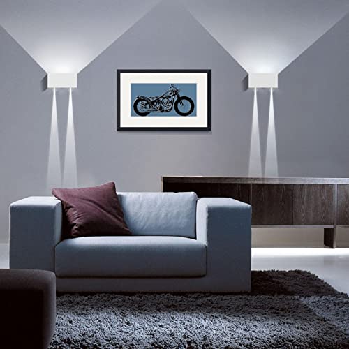 KAWELL 12W Modern Wall Light LED Wall Lamp Up Down Adjustable Beam Angle Aluminum Wall Wash Light LED Waterproof IP65 Indoor Outdoor for Bathroom