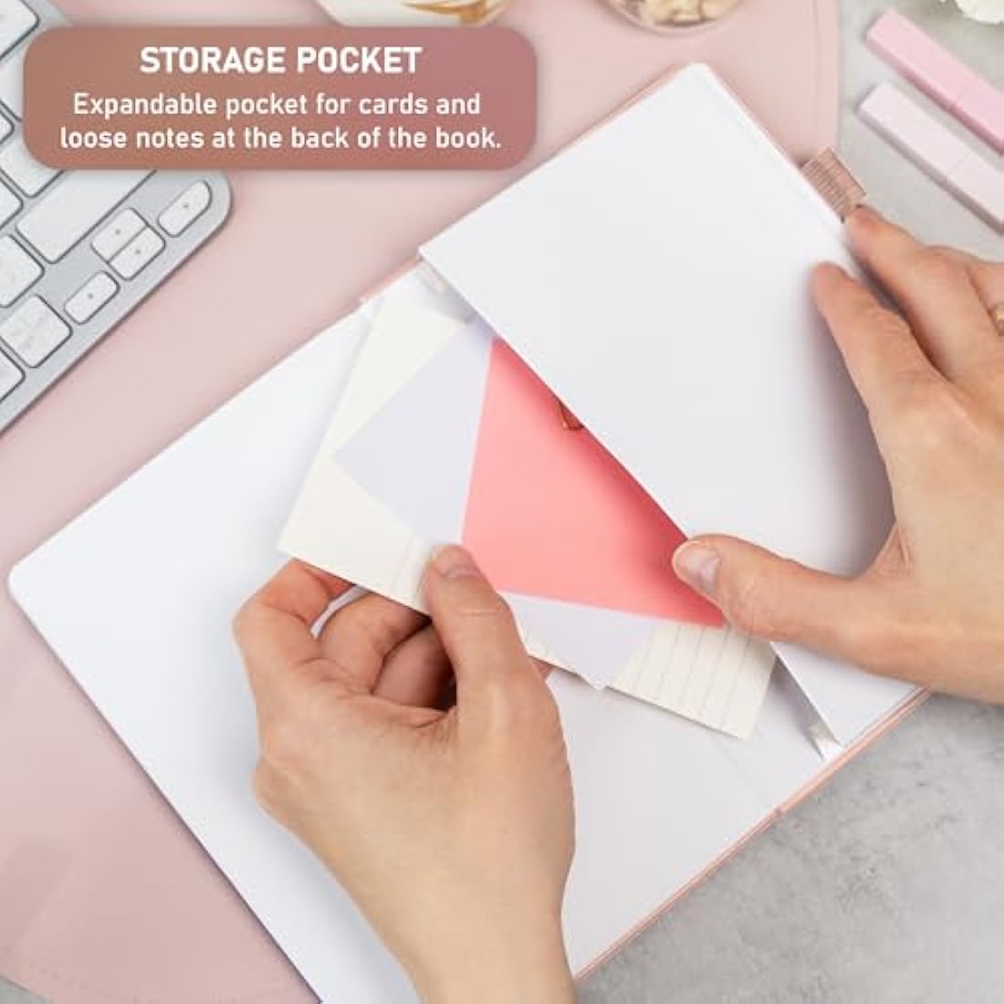 GoGirl Password Book with Alphabetical tabs – Internet Address & Password Keeper Logbook for Password Organization, Journal Notebook for Saving Website Logins. Medium Size 13.5 x 19cm - Rose Gold