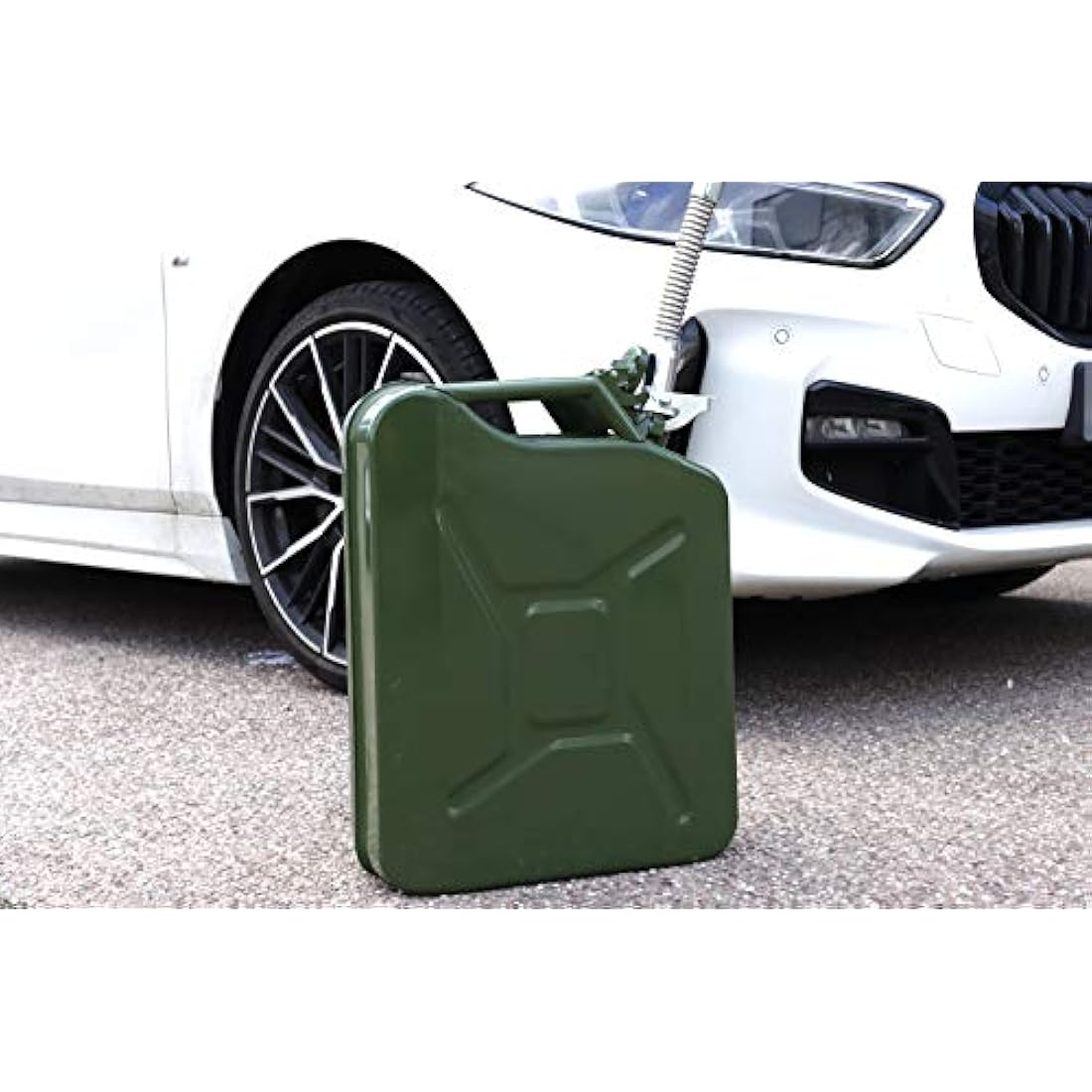 Streetwize - 20L Metal Jerry Can, Green - Fuel Storage, Petrol Can, Diesel Can, Water Storage Container (SWJC20)