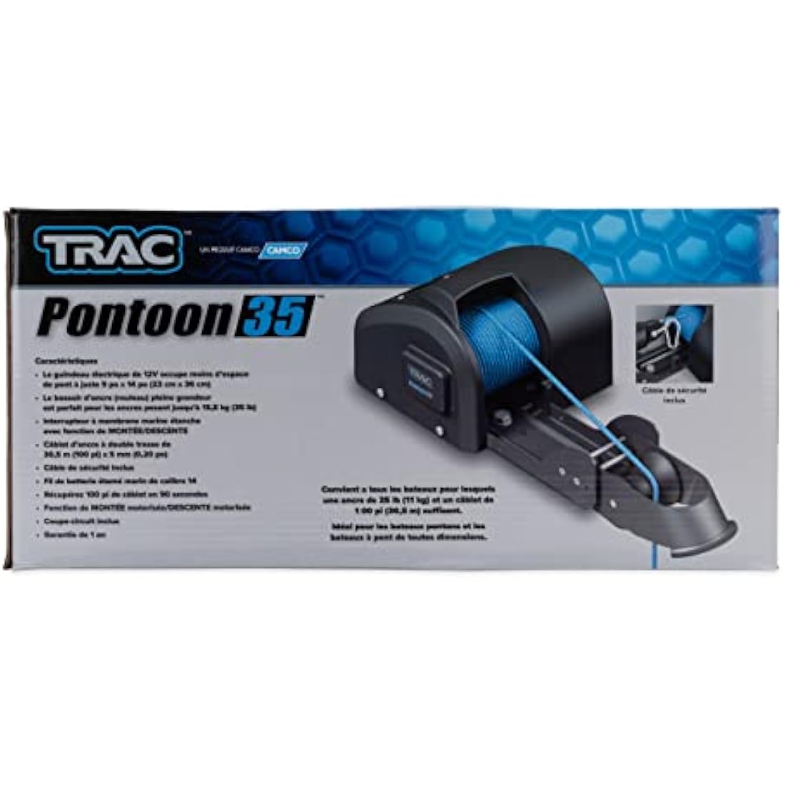 TRAC-Outdoor Products Pontoon 35 Electric Anchor Winch