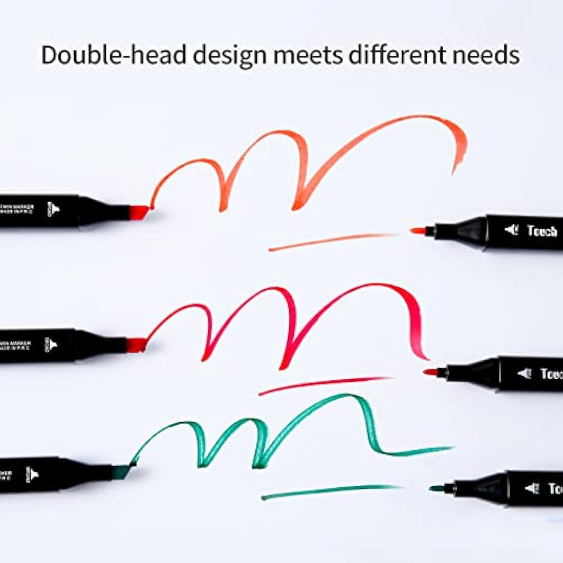 SOSINYA 168 Colours Dual Tip Art Markers Set, Felt Tip Pens for Adults, Permanent Alcohol Marker Pens for Drawing,Sketching,Anime,Manga with Carrying Case and Storage Base
