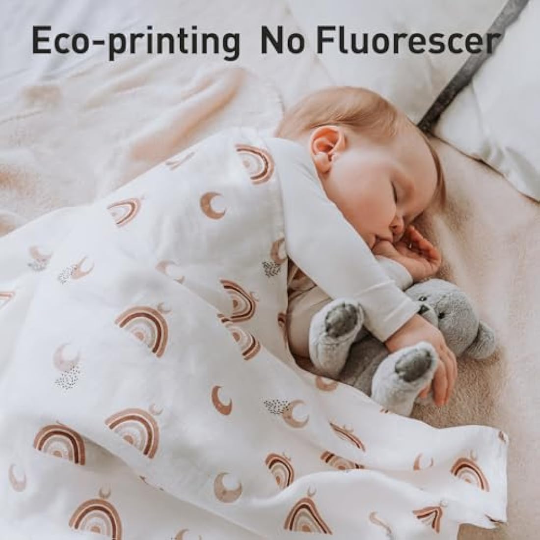 GLLQUEN BABY Muslin Squares Cloth for Baby, 6pack 70cm x 70cm Cotton Burp Cloths for Newborn, Absorbent & Breathable and Ideal to Clean, Wipe & Cover Newborns