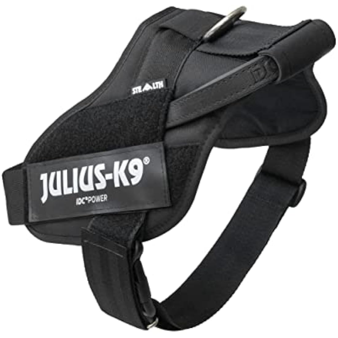 Julius-K9 16STEALTH-P-2 IDC Stealth PowerHarness for Dogs, Size 2, Black