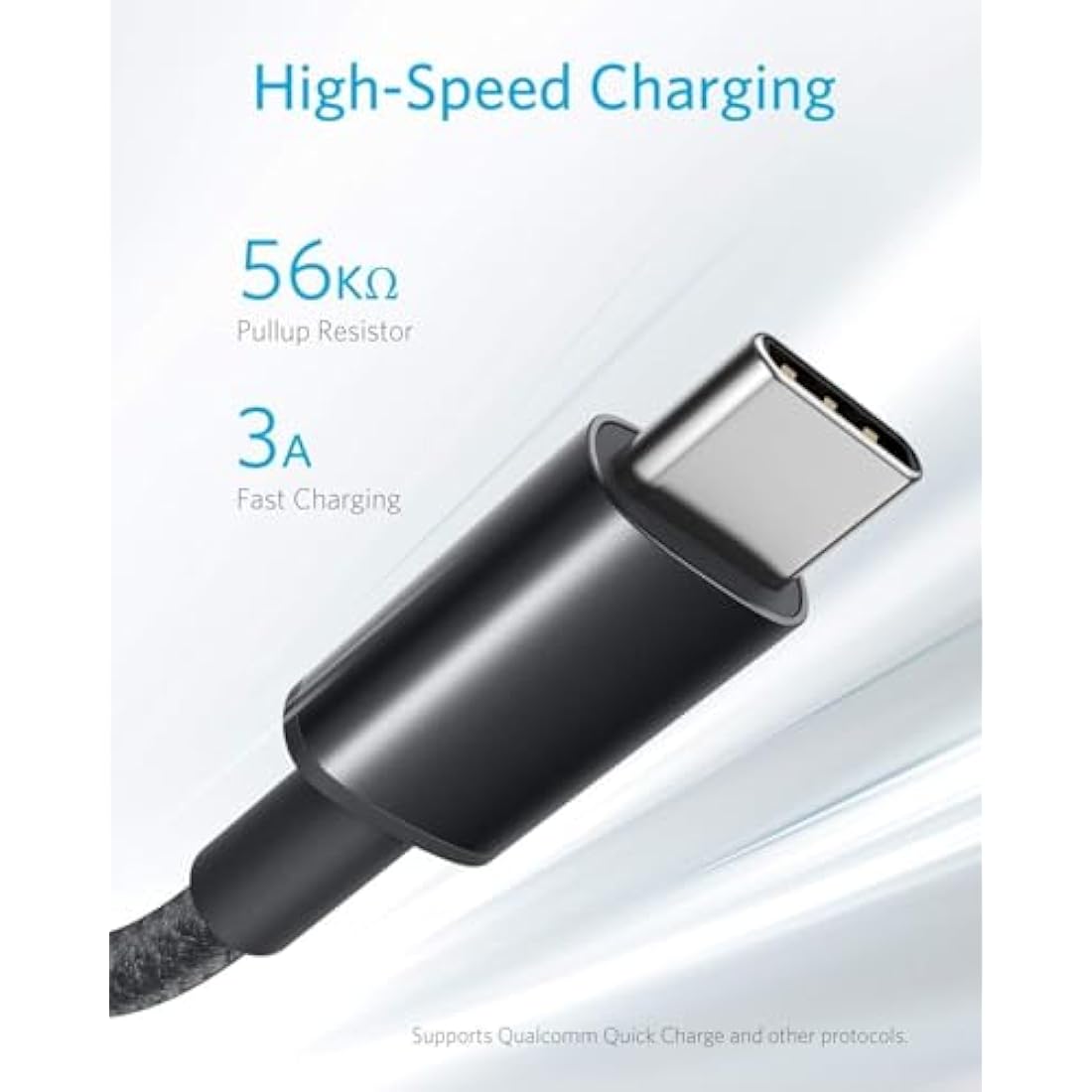 Anker USB-A to USB-C Charger Cable 2 Pack (3ft Nylon), 331 Cable, USB C to USB 2.0 Double Braided Nylon Type C Charging Cable for Samsung Galaxy S8 S8+ S9 S9+, HTC 10, Sony XZ, LG V20 G5 G6, Xiaomi 5