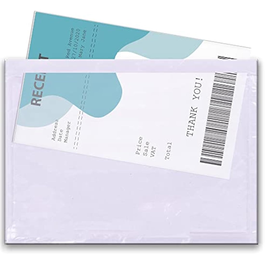Triplast 500 x A6 Plain Document Enclosed Wallet (158 x 110 mm) | Peel & Seal Clear Plastic Envelopes/Sleeves/Pockets/Wallets | Attach Invoices, Packing Lists & Delivery Notes to Parcels