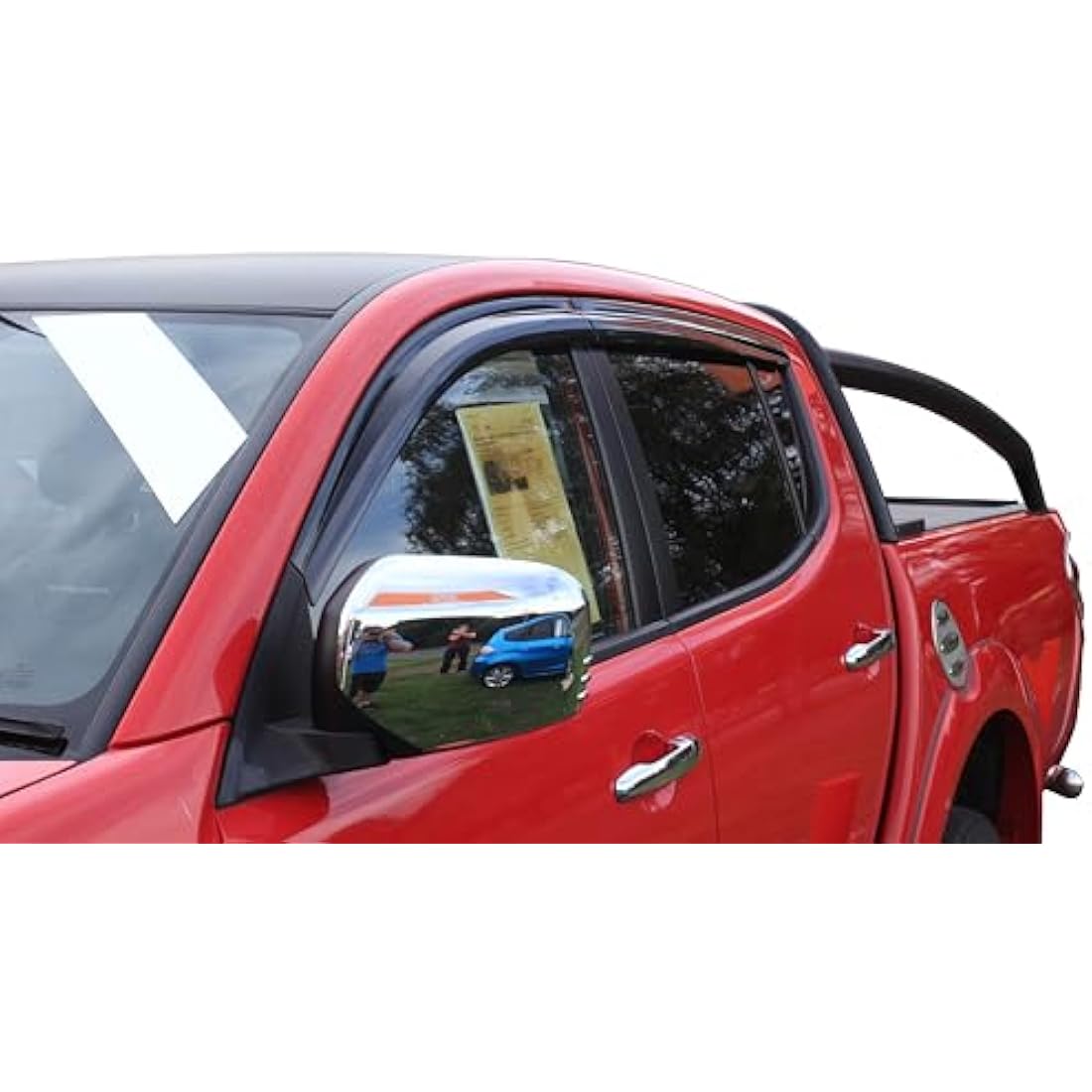 AUTO CLOVER Wind Deflectors Set for Mitsubishi L200 2006-2015 Double Cab (4 pieces)