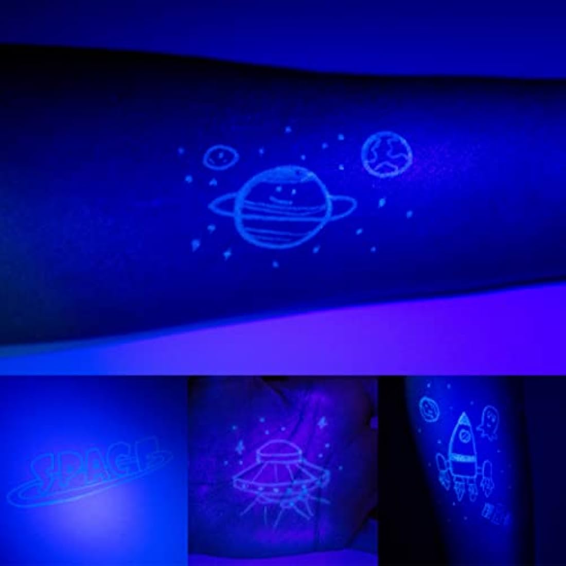 BONNYCO Invisible Ink Pen and Notebook, Pack 8 Space Party Bag Fillers for Kids, Pinata Toys | Birthday Decorations | Stocking Fillers for Kids Birthday | School Prizes, Space and Universe Gifts